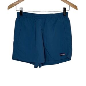 Patagonia Baggies Light Blue Nylon Shorts Women Size XS